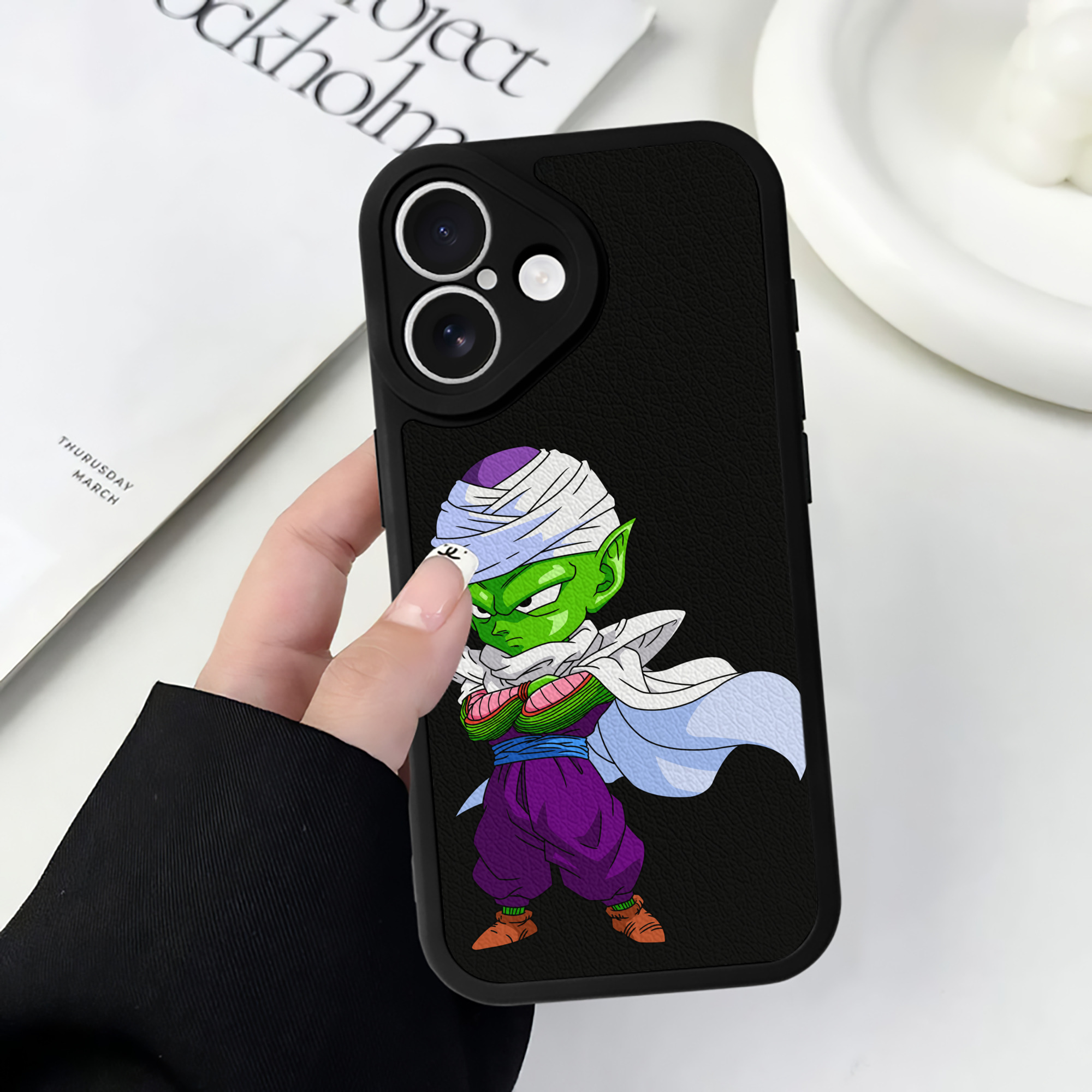 （画像用） ドラゴンボール ピッコロ DRAGON BALL Piccolo 【iPhone 16シリーズ対応】シリコンスマホケース（レザー調） 材質：シリコン
